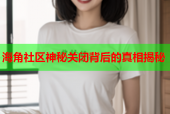 海角社区神秘关闭背后的真相揭秘